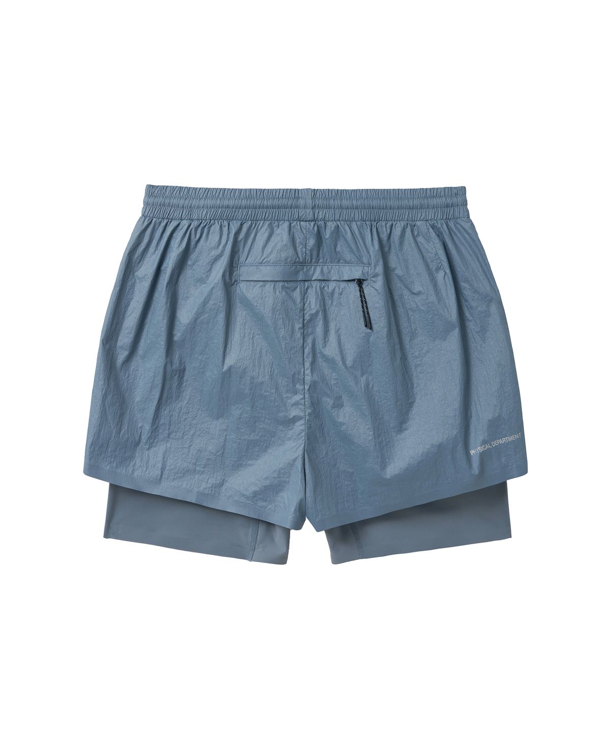 핍스 모터사이클(PHYPS MOTORCYCLE) Speed Run Layered Shorts Vintage Blue