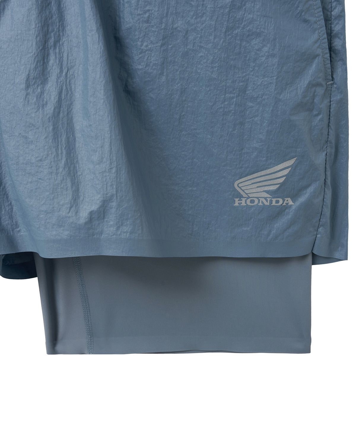 핍스 모터사이클(PHYPS MOTORCYCLE) Speed Run Layered Shorts Vintage Blue
