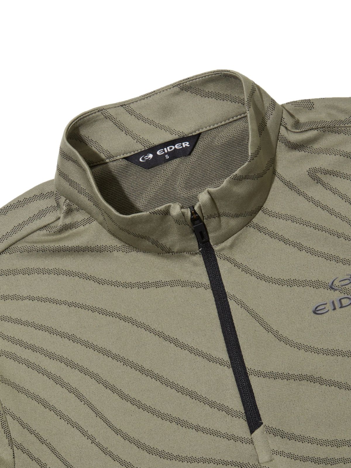 아이더(EIDER) HERITAGE (헤리티지) 여성 하이테크 반팔 짚업 티셔츠_Light Khaki