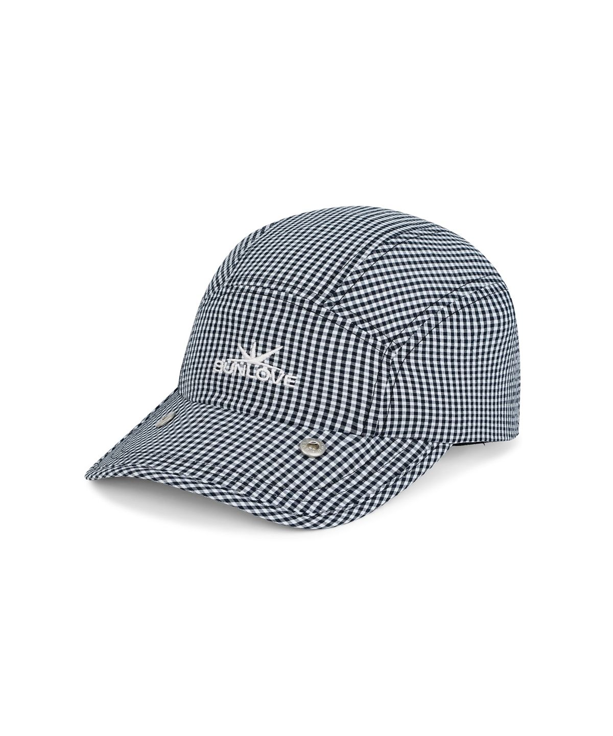 썬러브투어(SUNLOVETOUR) Check Breath Hybrid Cap Navy Gingham