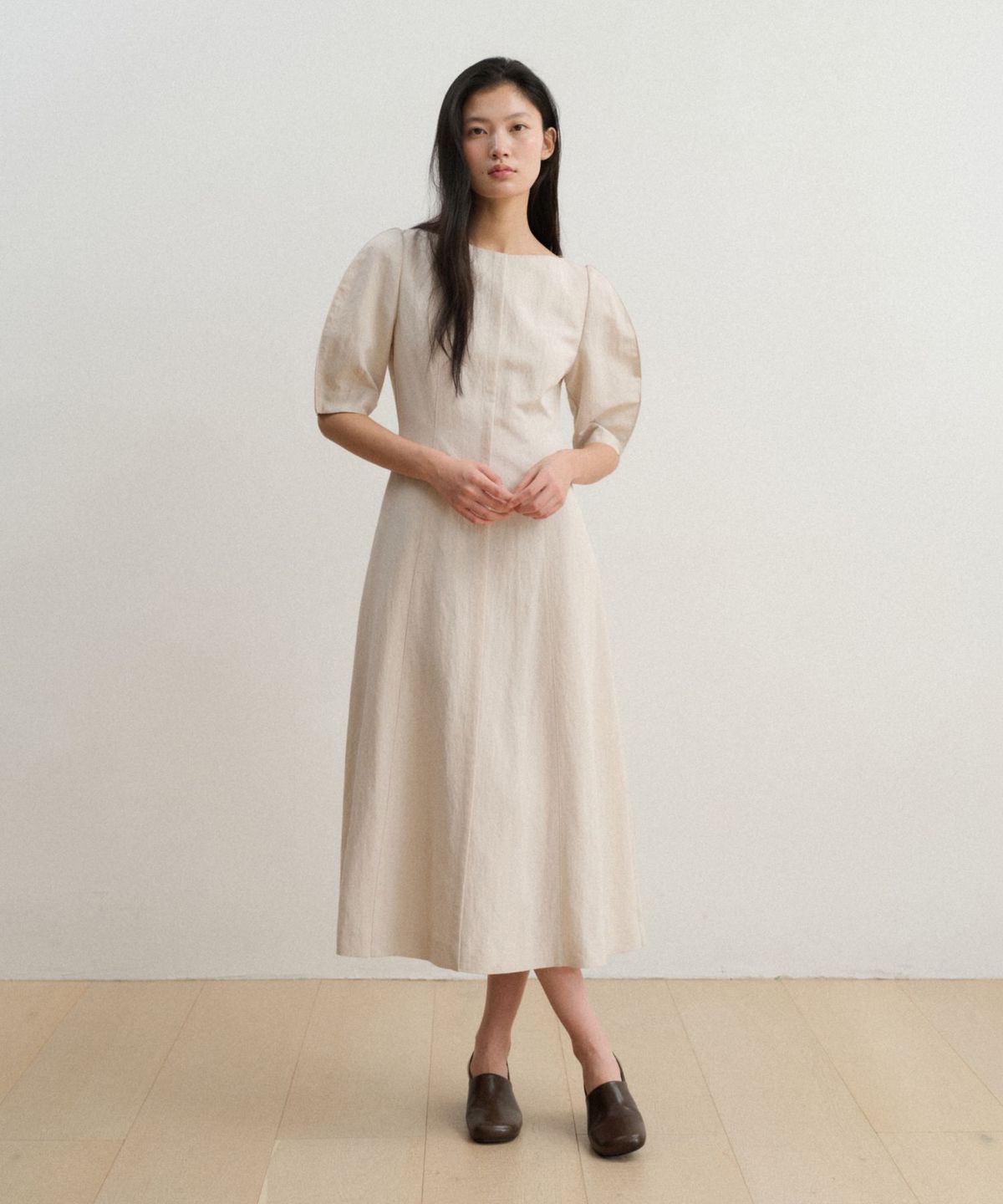 토와브(TOWAV) NUI VOLUME DRESS_ECRU