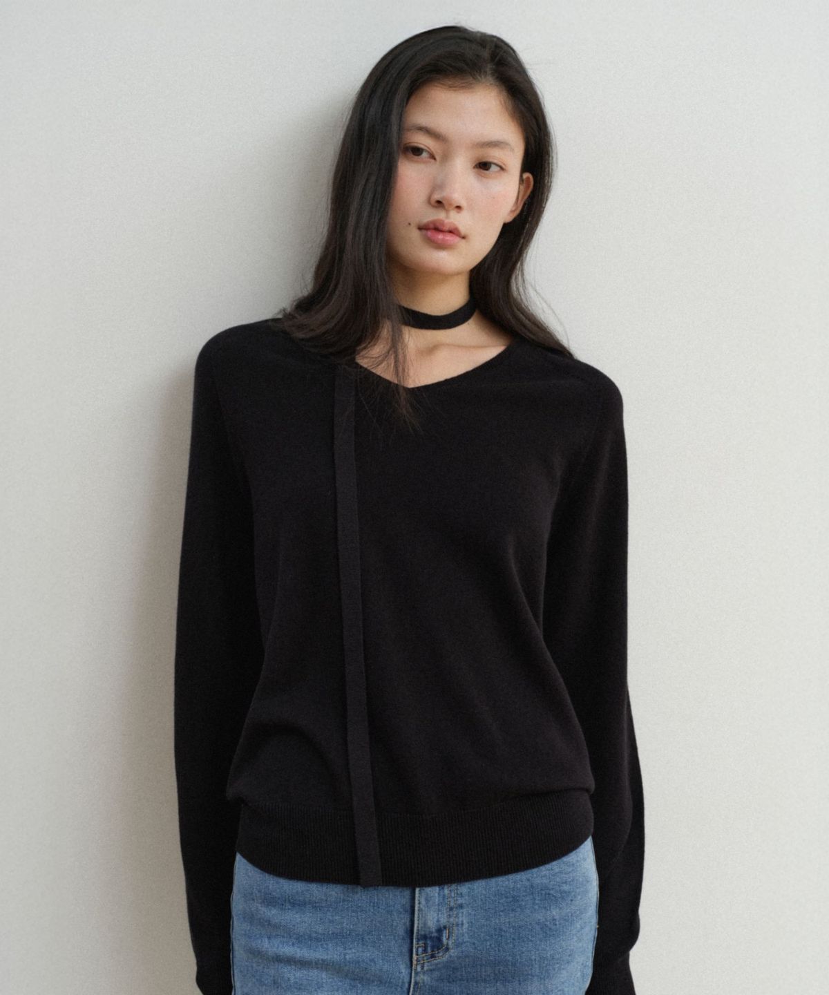 토와브(TOWAV) LISS V TIE KNIT_BLACK