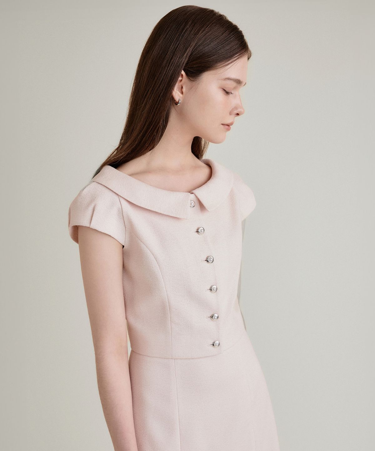 토와브(TOWAV) ANN SHORT SLEEVE JACKET_LIGHT PINK