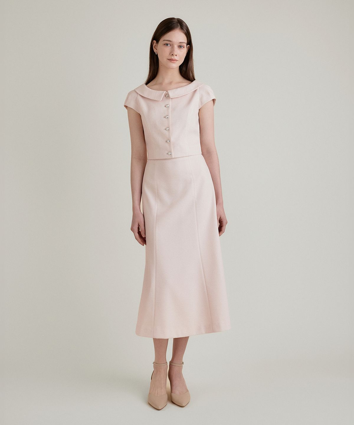토와브(TOWAV) ANN MERMAID SKIRT_LIGHT PINK