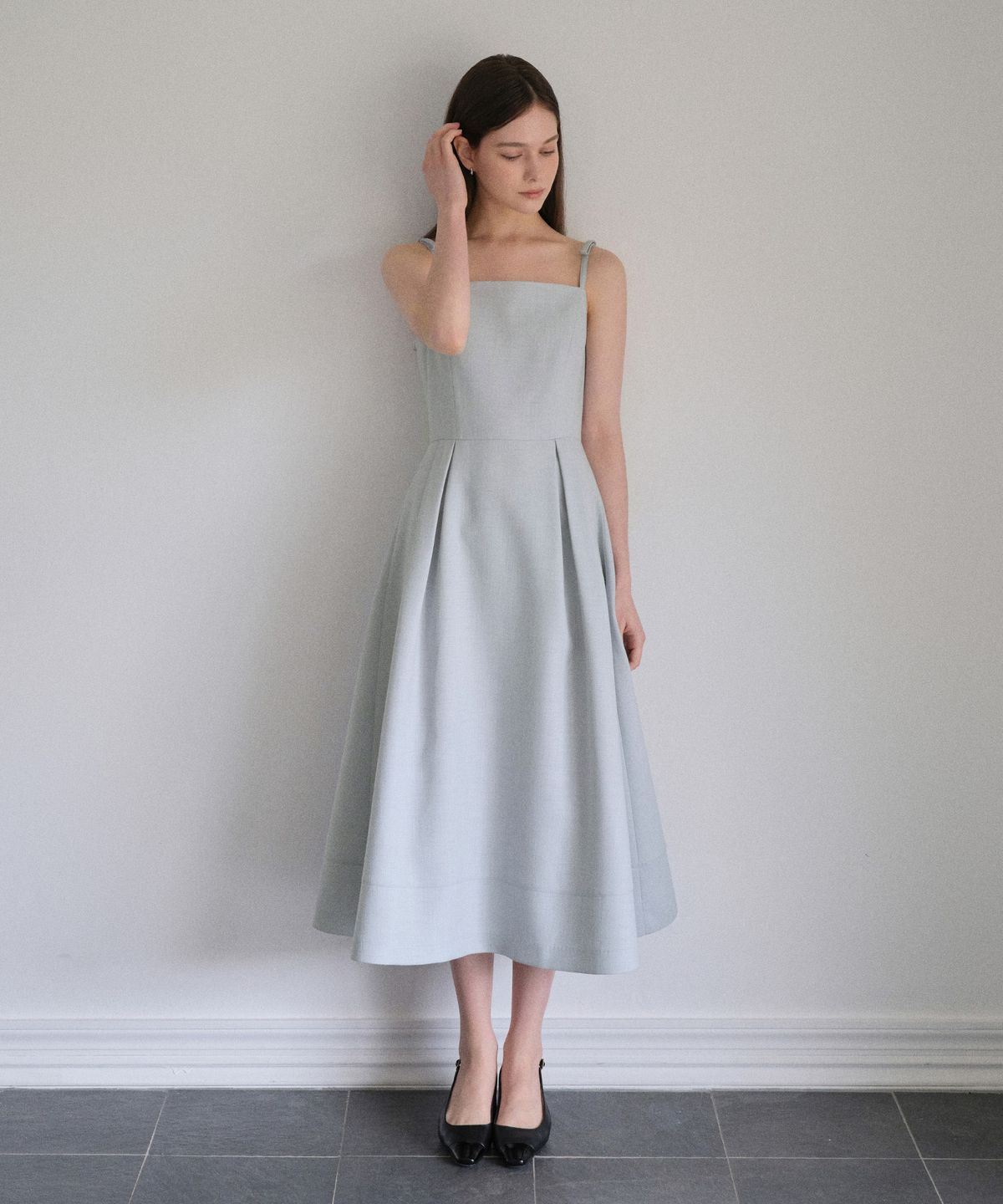 토와브(TOWAV) TANA DRESS_MISTY BLUE