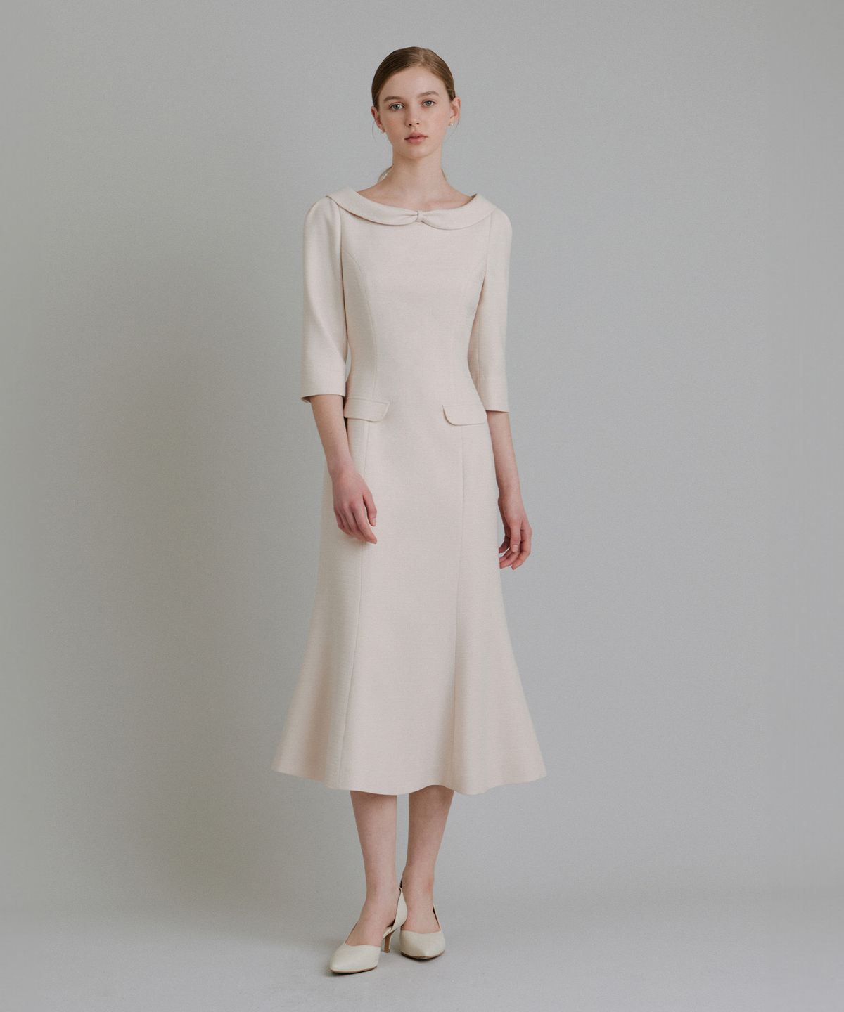 토와브(TOWAV) MOANA DRESS_PINK BEIGE