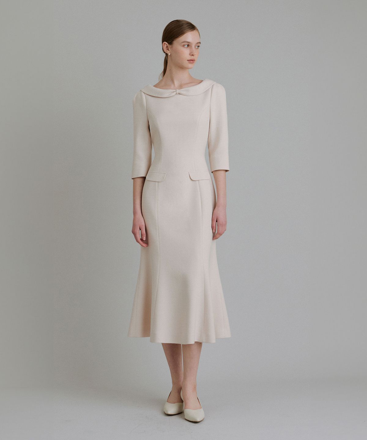 토와브(TOWAV) MOANA DRESS_PINK BEIGE