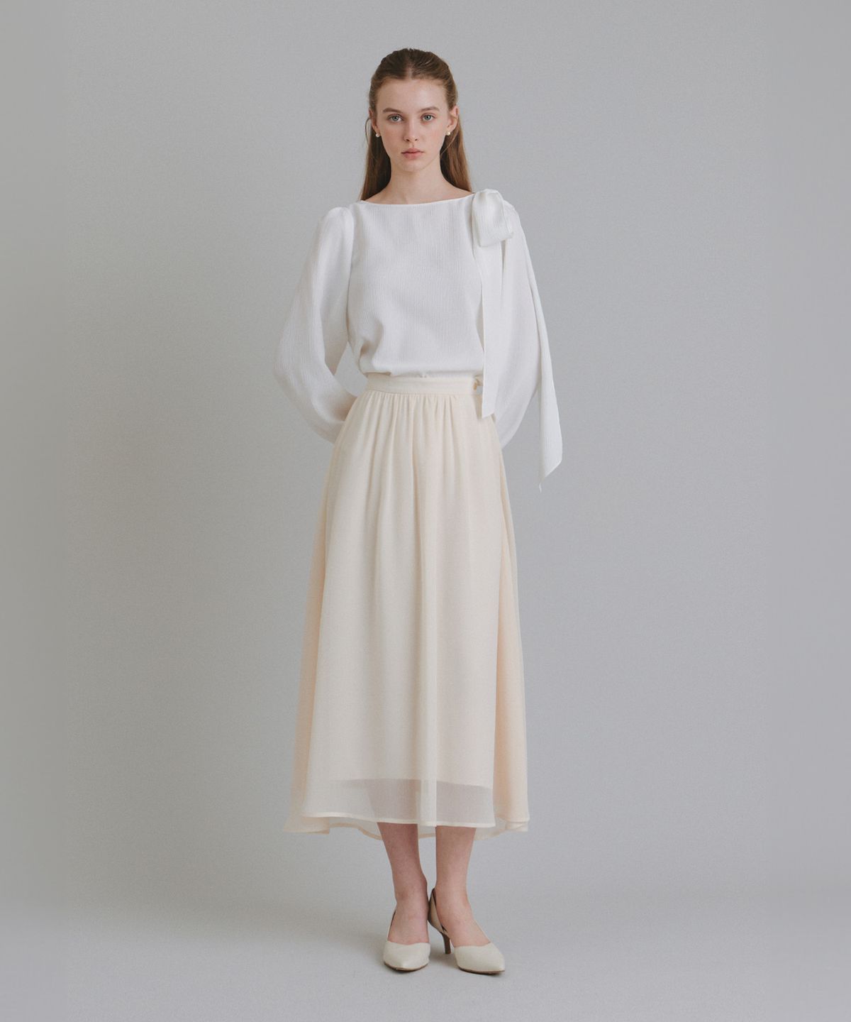 토와브(TOWAV) MUN TIE BLOUSE_WHITE