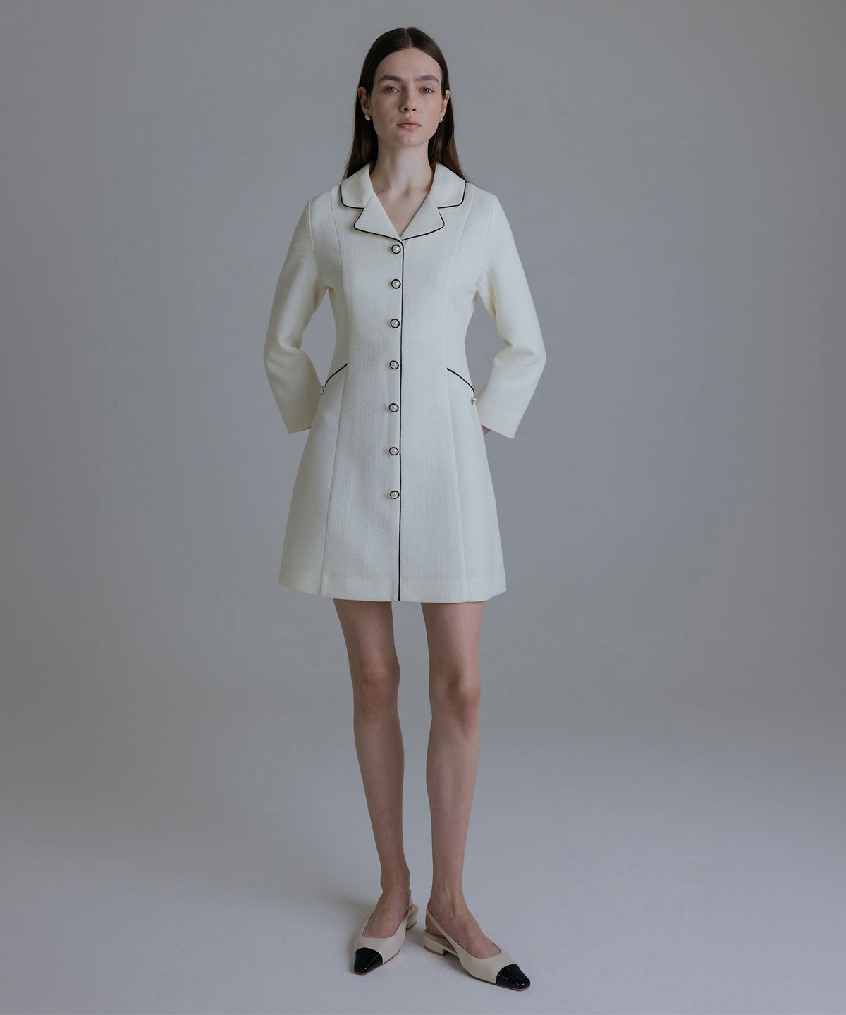 토와브(TOWAV) CLASSY COLLAR DRESS