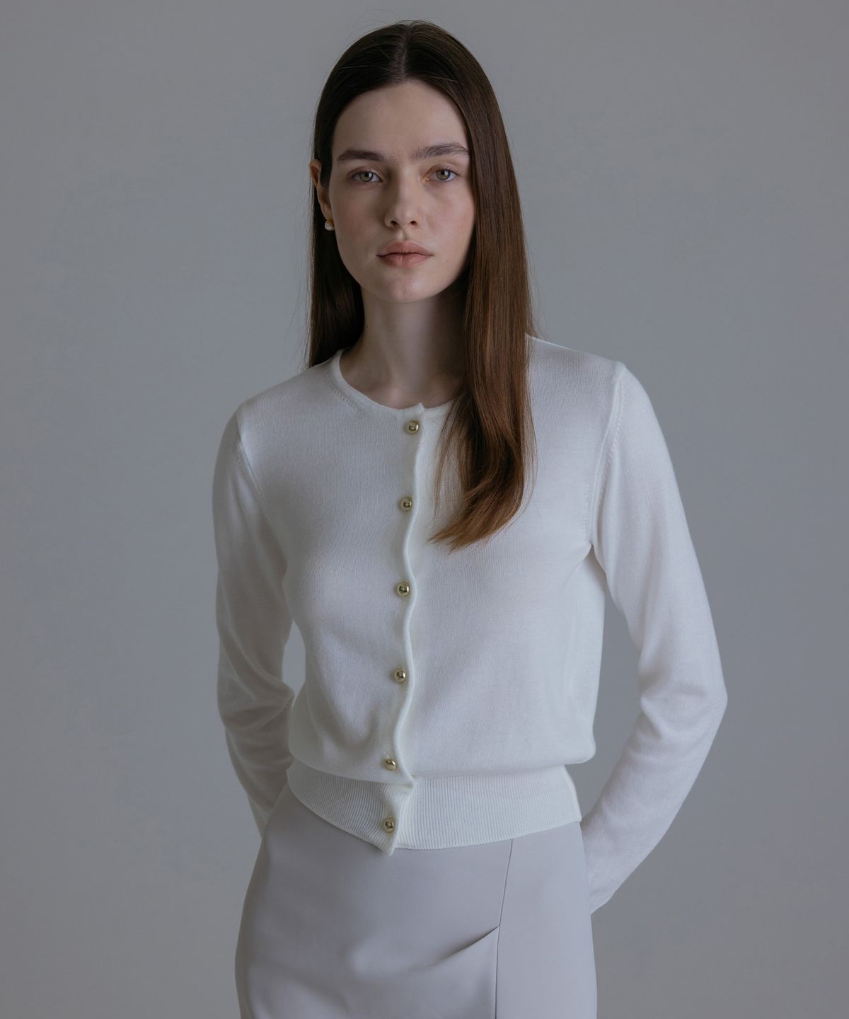 토와브(TOWAV) IRIS GOLD CARDIGAN