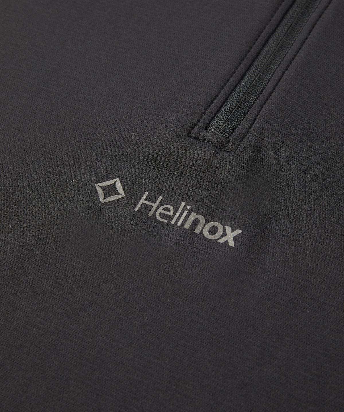 헬리녹스 웨어(HELINOX WEAR) ZERO 라운드 집업 반팔티셔츠_Black
