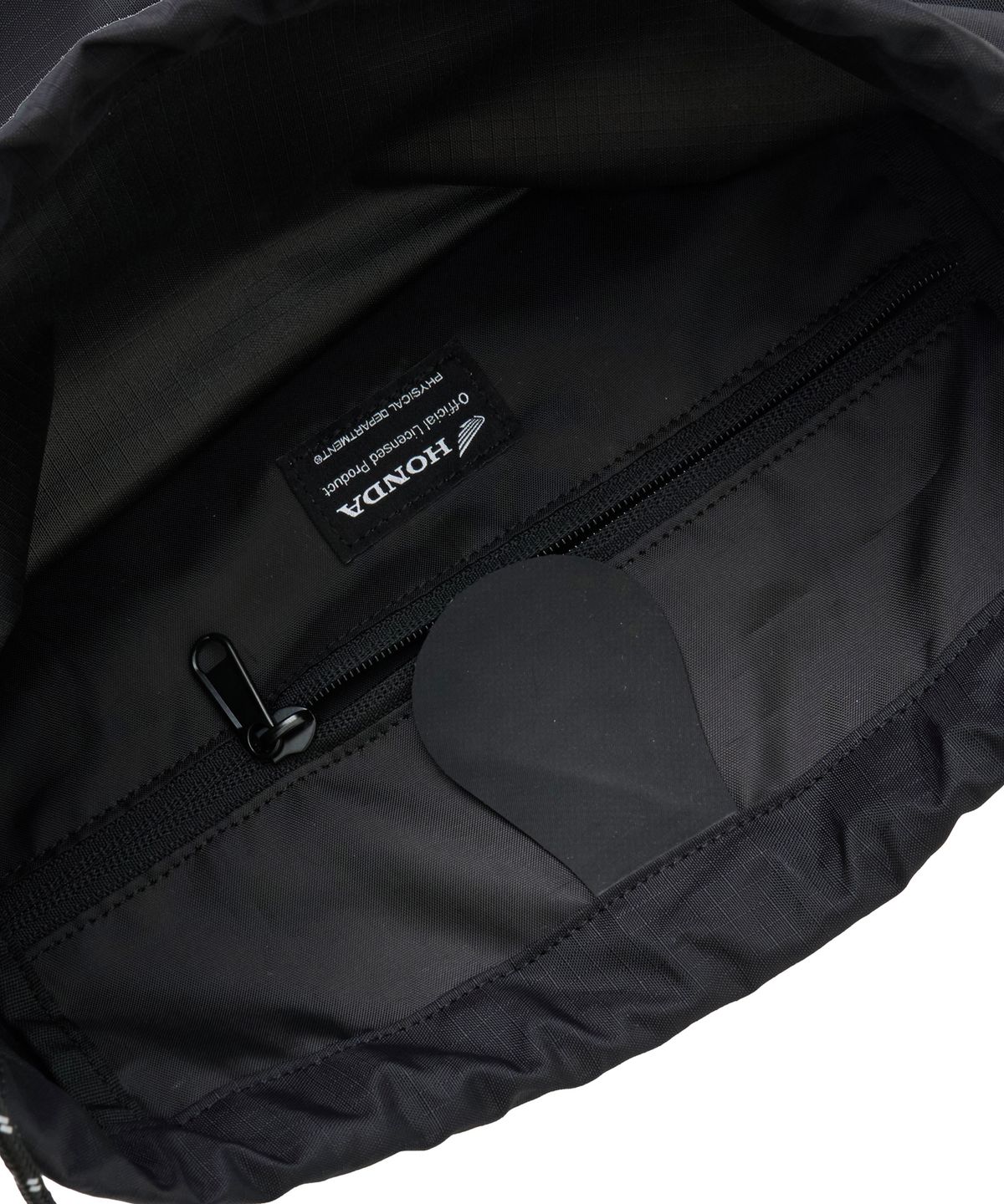 핍스 모터사이클(PHYPS MOTORCYCLE) Nylon Color Block Drawstring Bag Black