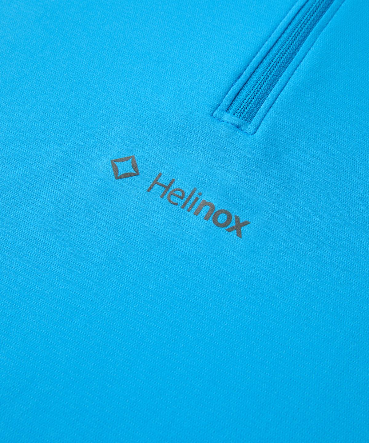 헬리녹스 웨어(HELINOX WEAR) ZERO 라운드 집업 반팔티셔츠_Cyan Blue