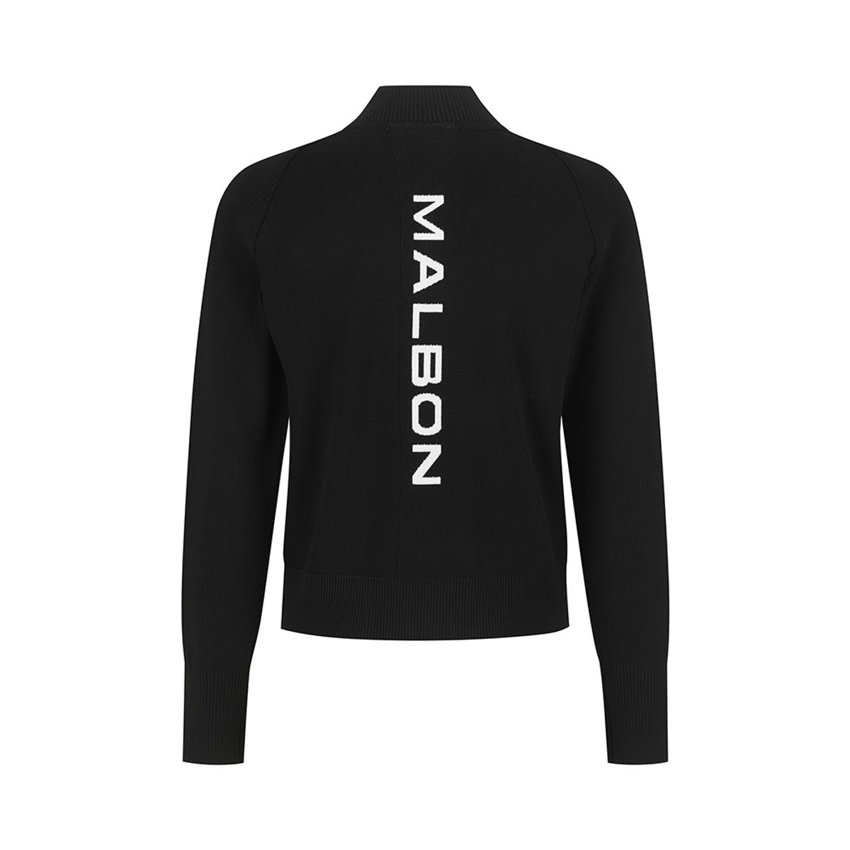 말본 골프(MALBON GOLF) 니트 하이브리드 풀집 자켓 BLACK (WOMAN)