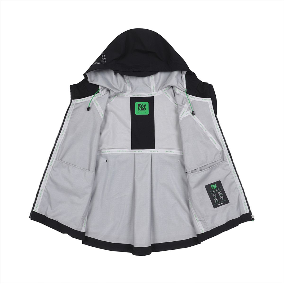 말본 골프(MALBON GOLF) 루즈핏 3L 방수소재 테크자켓 BLACK (WOMAN)