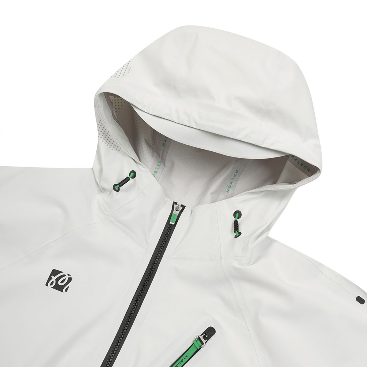 말본 골프(MALBON GOLF) 루즈핏 3L 방수소재 테크자켓 IVORY (WOMAN)
