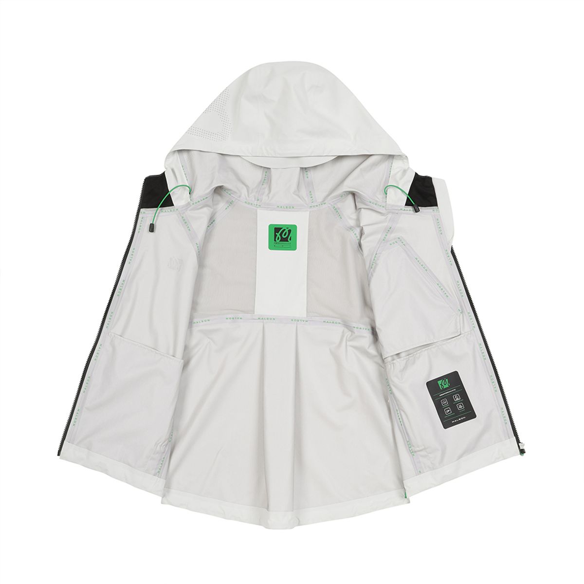 말본 골프(MALBON GOLF) 루즈핏 3L 방수소재 테크자켓 IVORY (WOMAN)