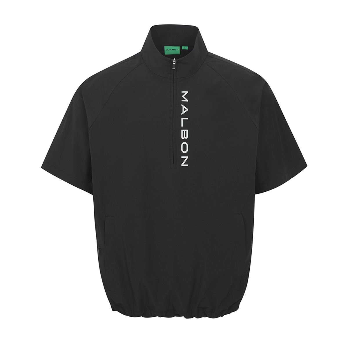 말본 골프(MALBON GOLF) M타공 포인트 반팔 아노락 BLACK (MAN)