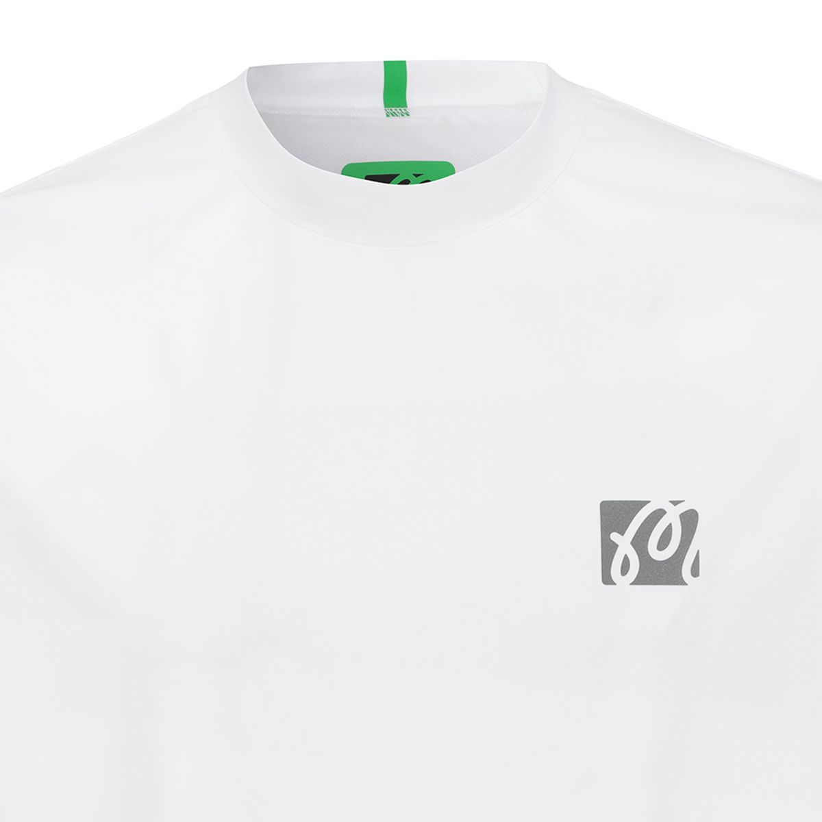 말본 골프(MALBON GOLF) 모크넥 퍼포먼스 티셔츠 WHITE (MAN)