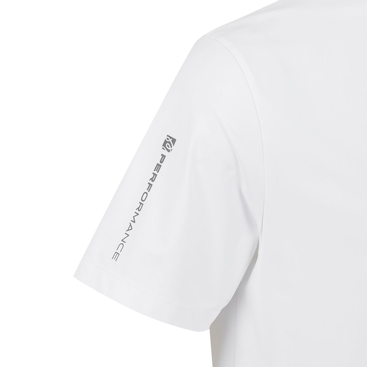 말본 골프(MALBON GOLF) 모크넥 퍼포먼스 티셔츠 WHITE (MAN)