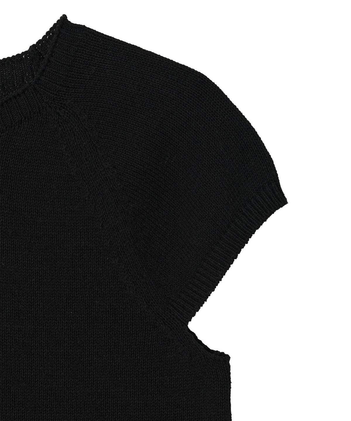 뉴루키(NEW LOOKY) Feminine short-sleeved knit_Black