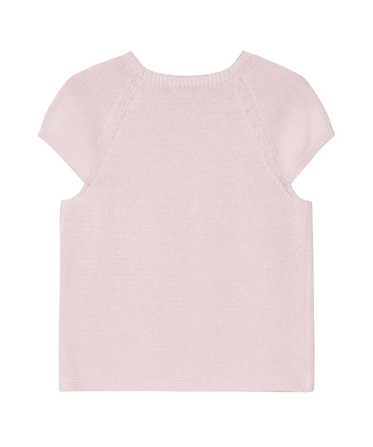 뉴루키(NEW LOOKY) Feminine short-sleeved knit_Light pink