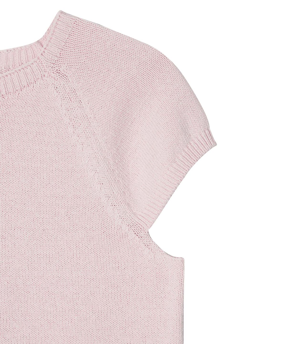 뉴루키(NEW LOOKY) Feminine short-sleeved knit_Light pink
