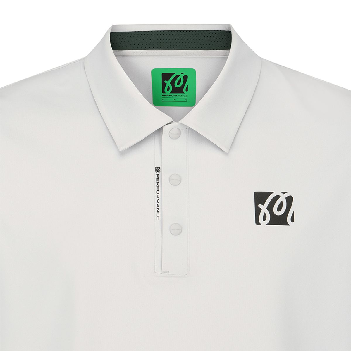 말본 골프(MALBON GOLF) 메쉬 하이브리드 긴팔 폴로 티셔츠 LIGHT GRAY (MAN)