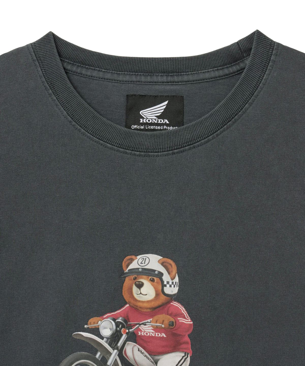 핍스 모터사이클(PHYPS MOTORCYCLE) Offroad Bear Short Sleeve Charcoal