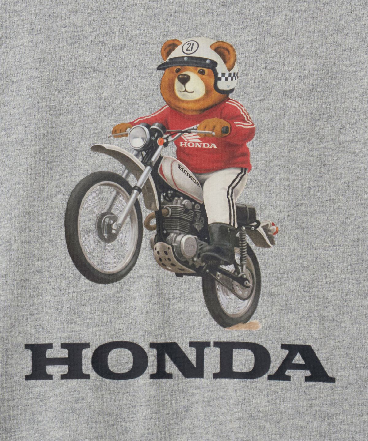 핍스 모터사이클(PHYPS MOTORCYCLE) Offroad Bear Short Sleeve Gray