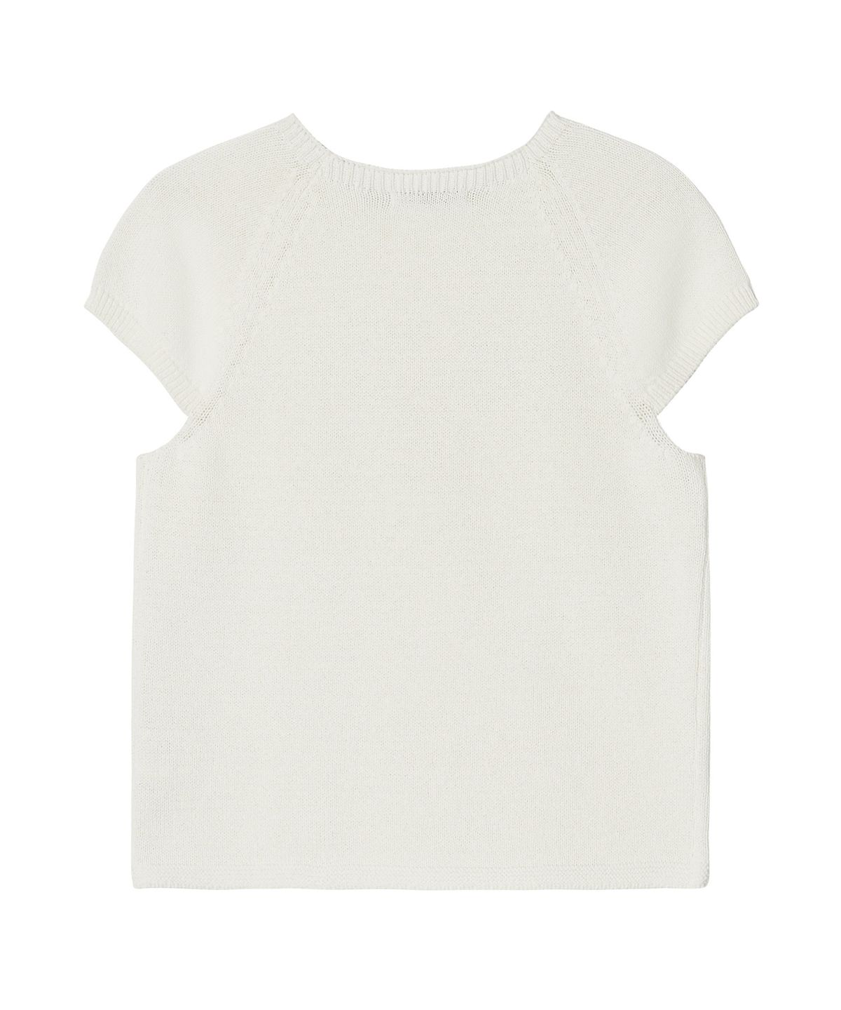 뉴루키(NEW LOOKY) Feminine short-sleeved knit_Ivory