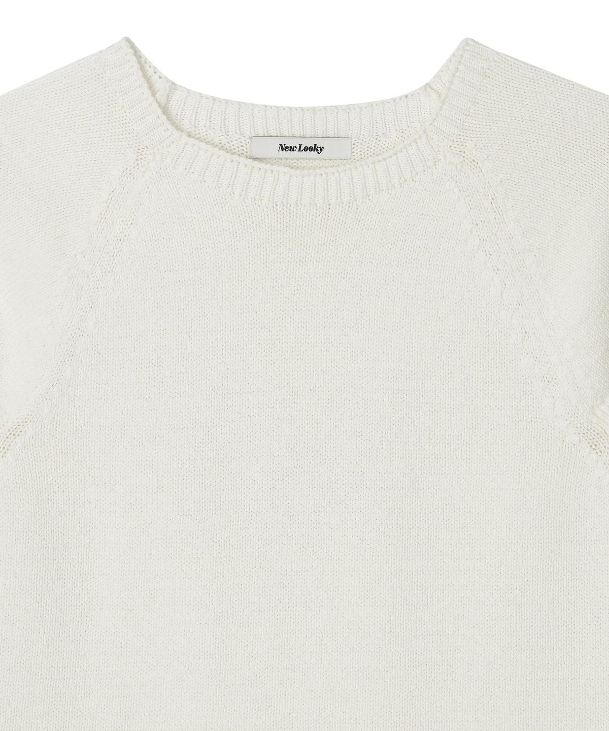 뉴루키(NEW LOOKY) Feminine short-sleeved knit_Ivory