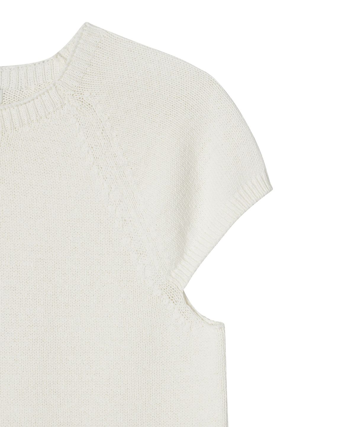 뉴루키(NEW LOOKY) Feminine short-sleeved knit_Ivory