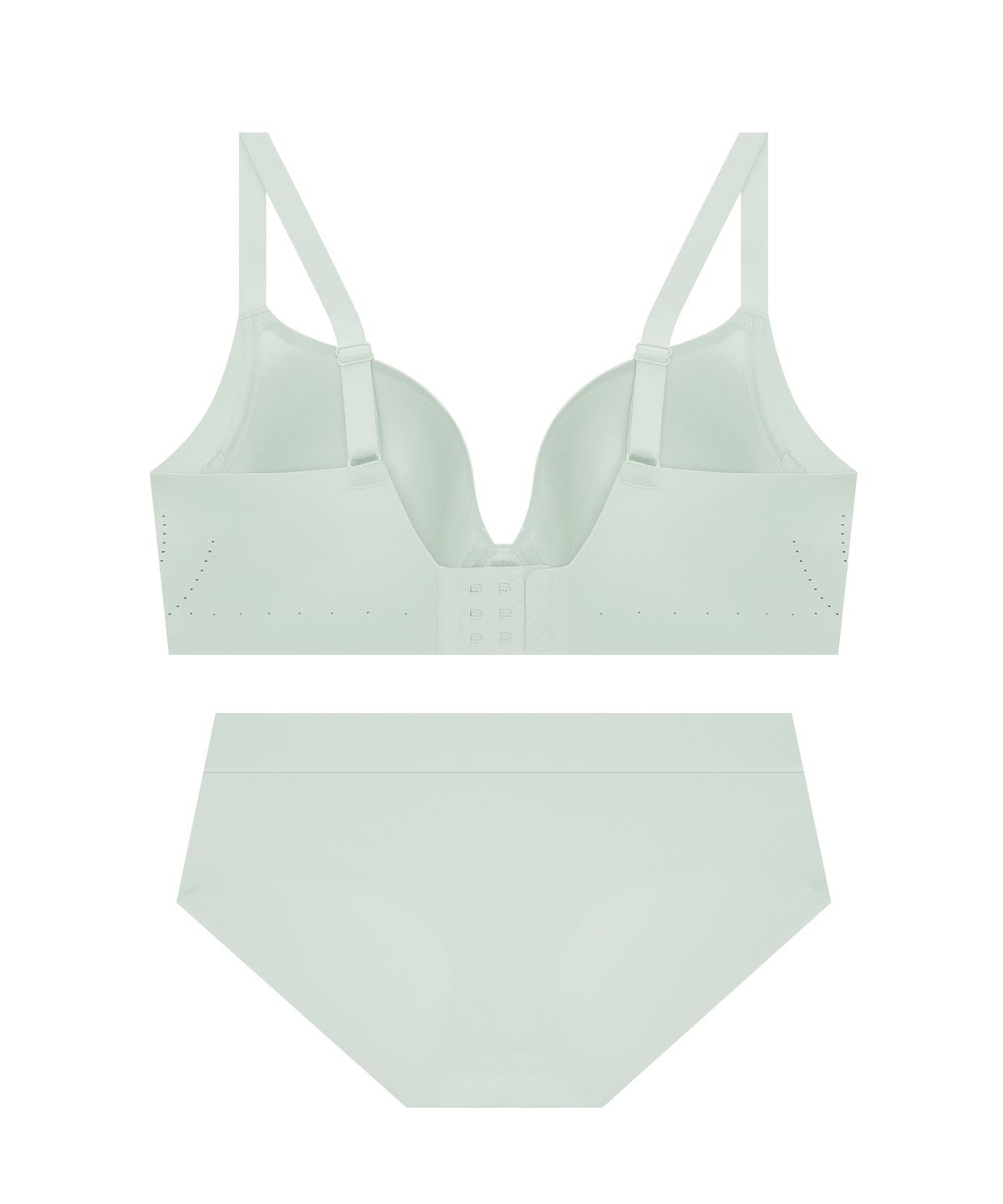 게스언더웨어(GUESS UNDERWEAR) [CD전용] 에어리 펀칭 프리컷 와이어 브라 팬티 - 라이트민트