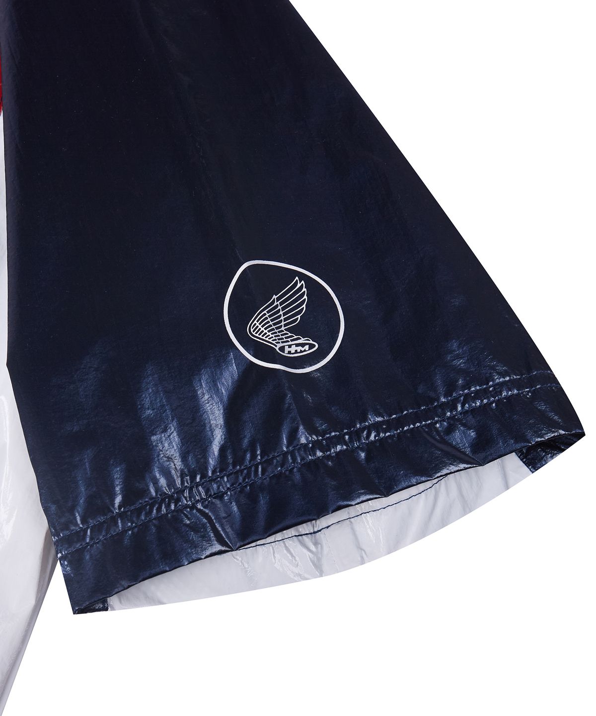 핍스 모터사이클(PHYPS MOTORCYCLE) Glosy Nylon V Neck Short Sleeve Navy