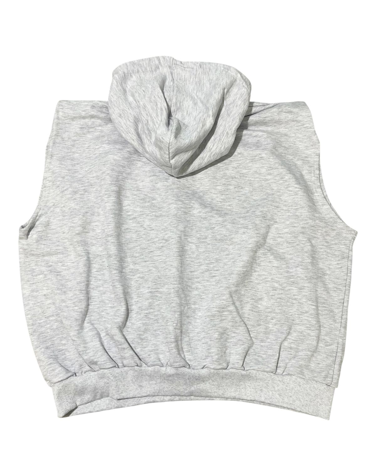 스케이터락(SK8ER ROCK) Forced Happiness Sweat Hood Vest ((white melange))