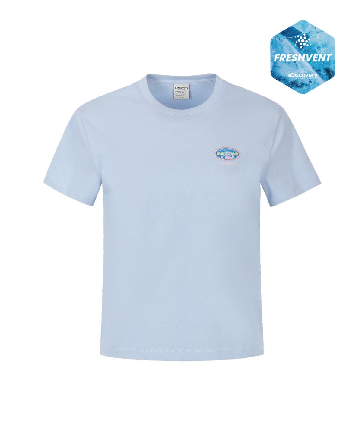 디스커버리 익스페디션(DISCOVERY EXPEDITION) 여성 프레시벤트 보트 와펜 반팔티셔츠 (L/BLUE)