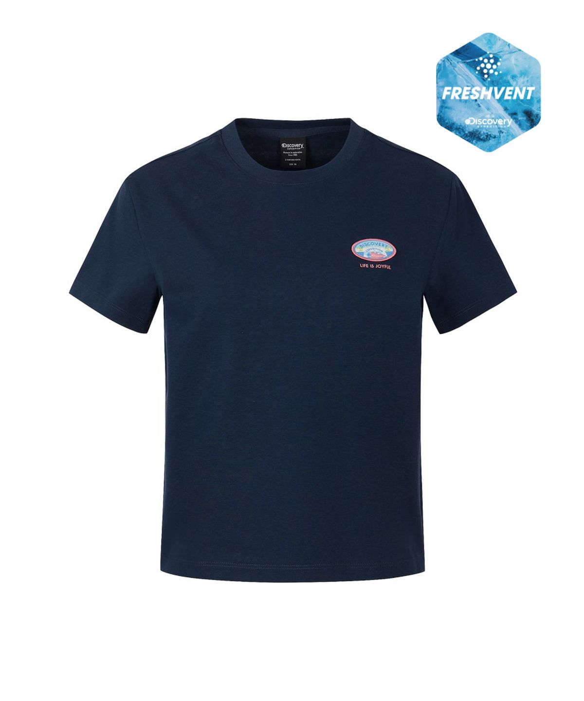디스커버리 익스페디션(DISCOVERY EXPEDITION) 여성 프레시벤트 보트 와펜 반팔티셔츠 (D/NAVY)