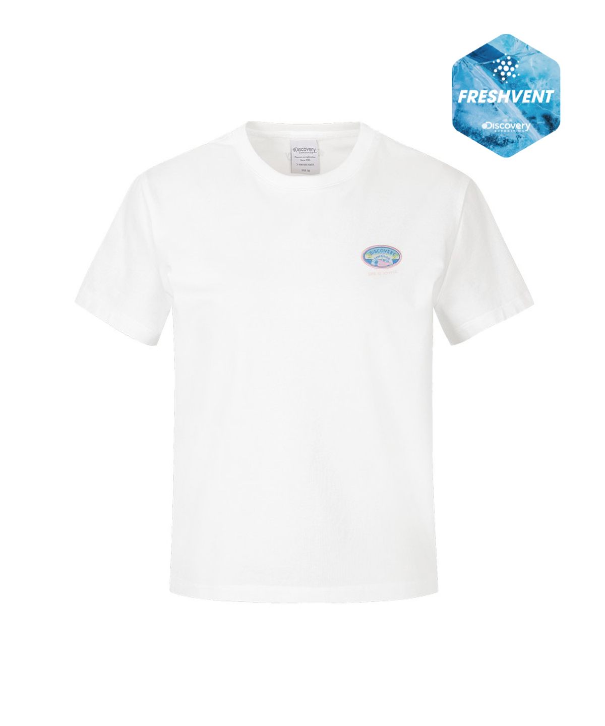 디스커버리 익스페디션(DISCOVERY EXPEDITION) 여성 프레시벤트 보트 와펜 반팔티셔츠 (WHITE)