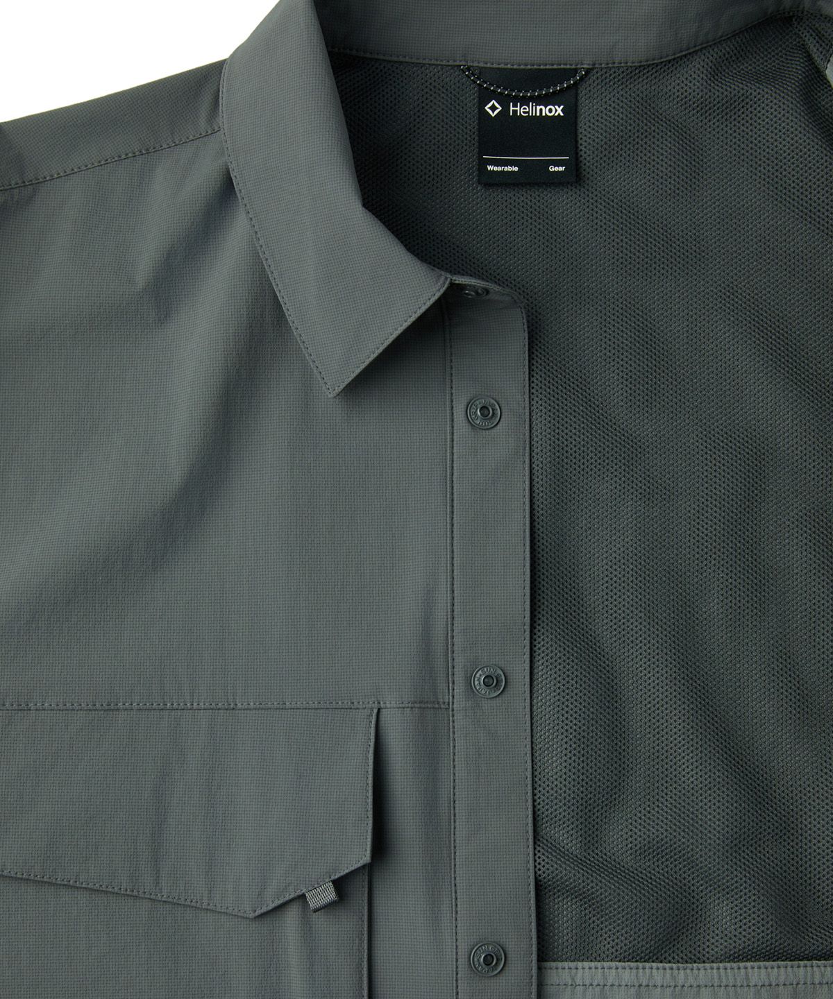 헬리녹스 웨어(HELINOX WEAR) 반팔 필드 셔츠_Dark Gray