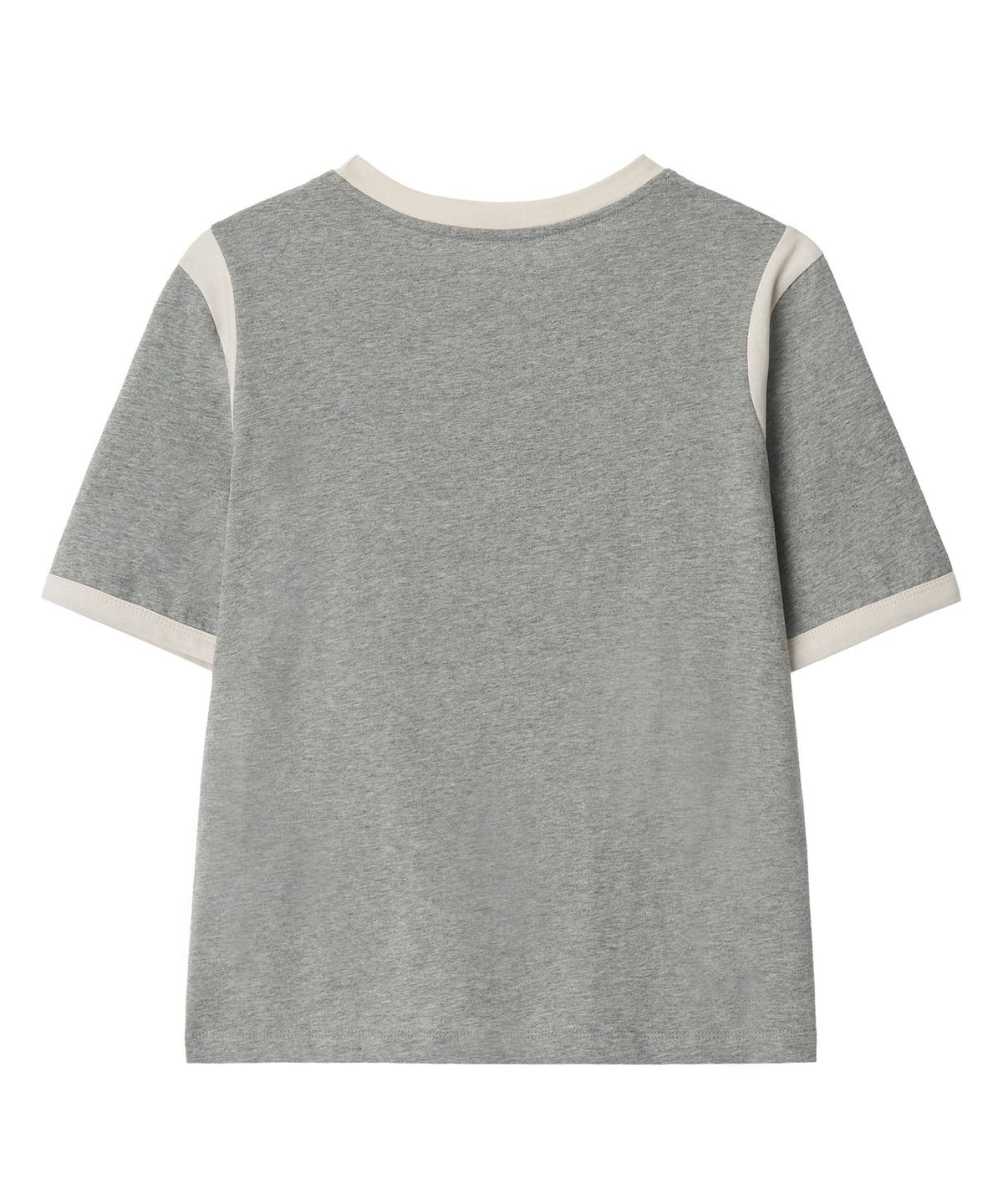 뉴루키(NEW LOOKY) Color block short sleeve t-shirt _Melange grey
