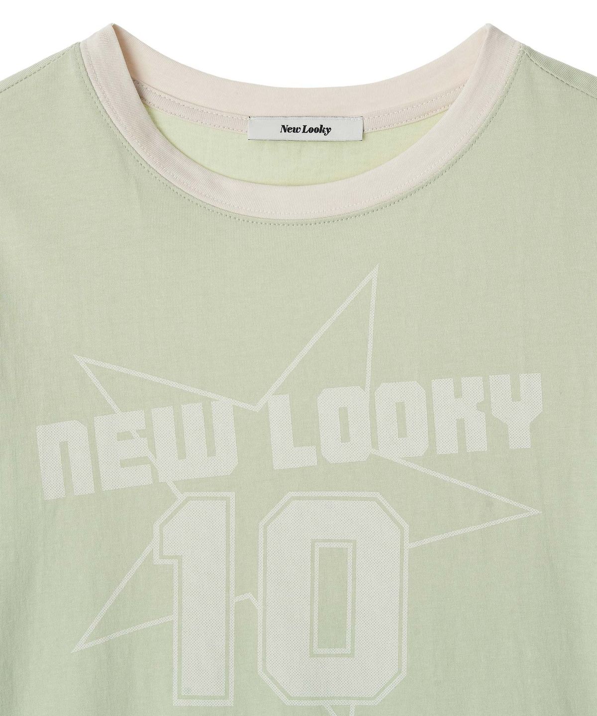 뉴루키(NEW LOOKY) Color block short sleeve t-shirt _Mint