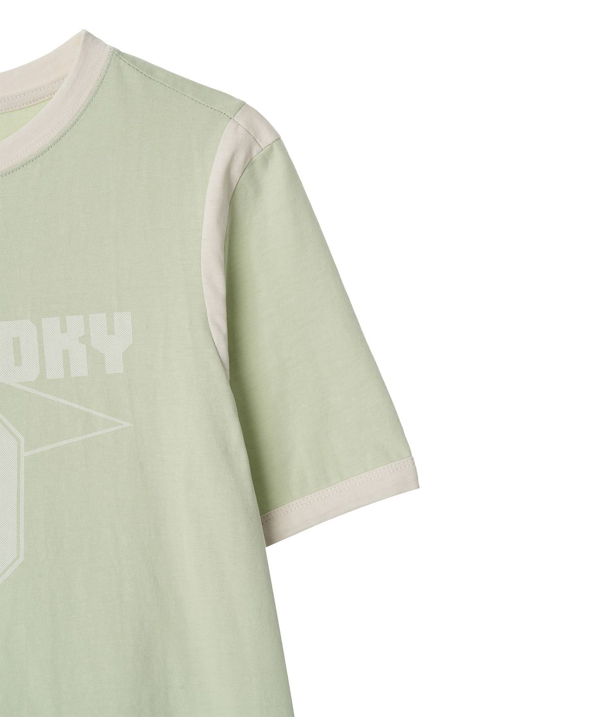 뉴루키(NEW LOOKY) Color block short sleeve t-shirt _Mint