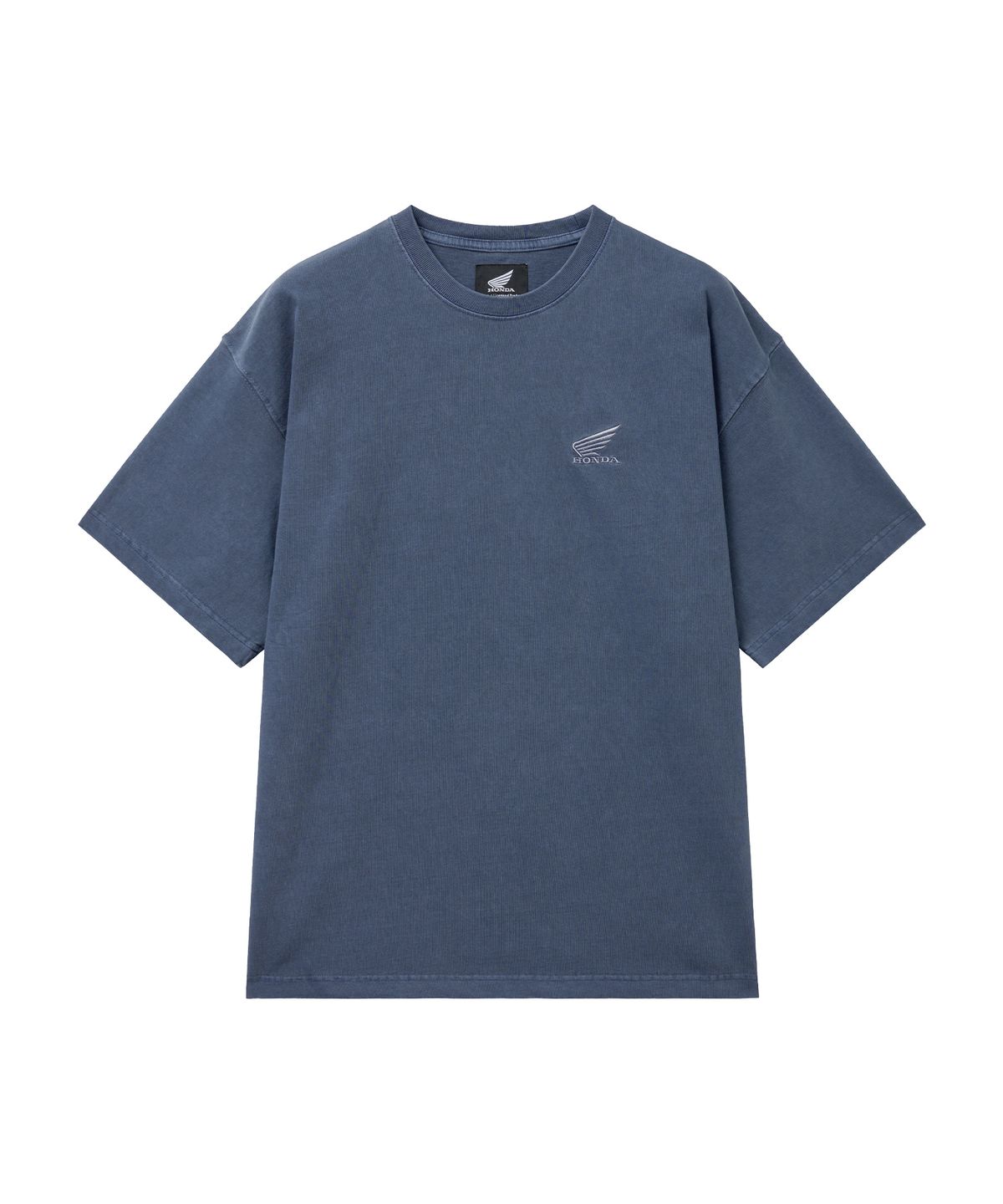 핍스 모터사이클(PHYPS MOTORCYCLE) [2Pack] Original Wing Logo Pigment Short Sleeve Blue & White