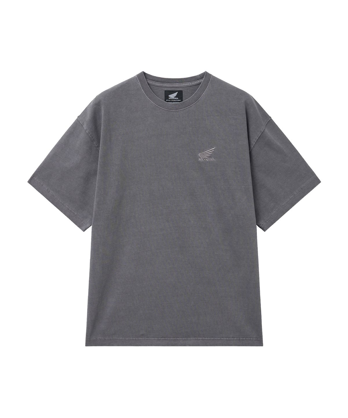 핍스 모터사이클(PHYPS MOTORCYCLE) [2Pack] Original Wing Logo Pigment Short Sleeve Charcoal & White