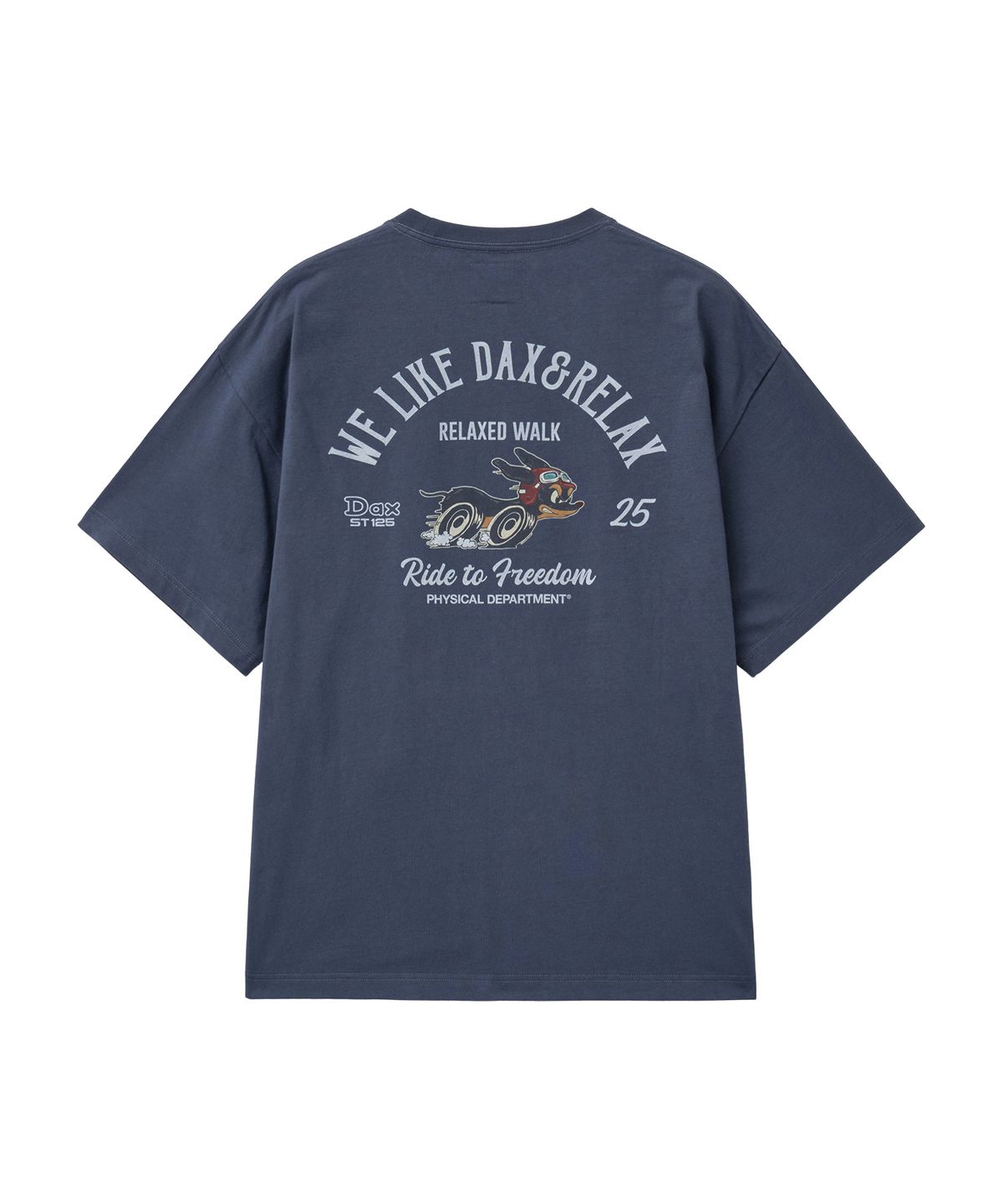 핍스 모터사이클(PHYPS MOTORCYCLE) DAX 125 Short Sleeve Vintage Navy