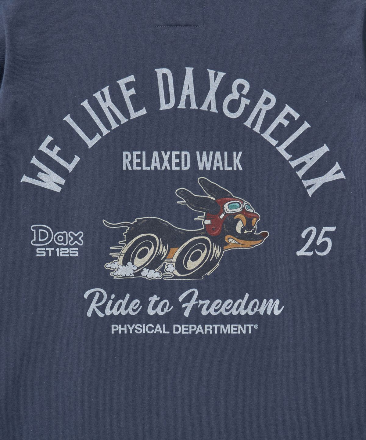 핍스 모터사이클(PHYPS MOTORCYCLE) DAX 125 Short Sleeve Vintage Navy