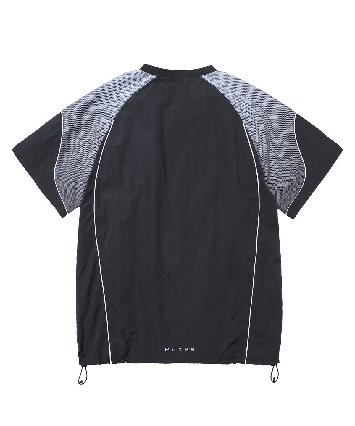 핍스 모터사이클(PHYPS MOTORCYCLE) Speed Track Nylon T-Shirt Solid Black