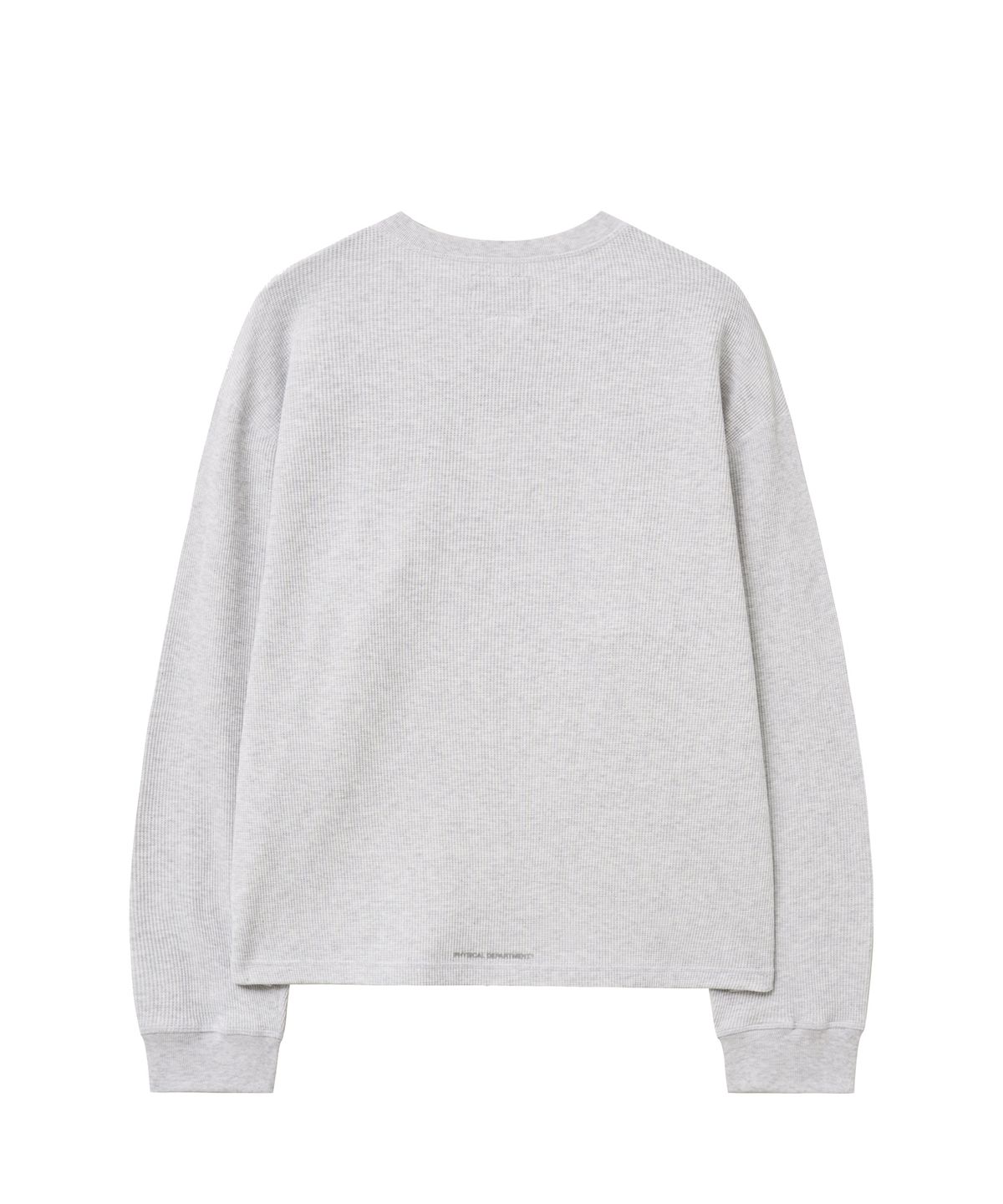 핍스 모터사이클(PHYPS MOTORCYCLE) Waffle Henry Neck Long Sleeve White