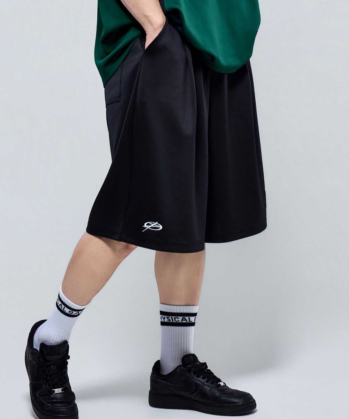 피지컬가먼츠(PHYSICAL GARMENTS) P2631 소프트쿠션 풋볼 버뮤다팬츠 [2COLOR]